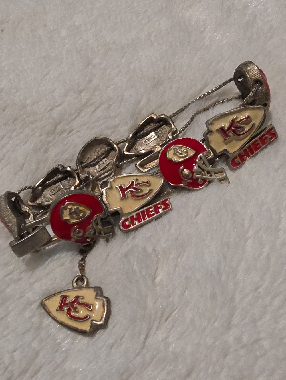 Kansas City Chiefs Vintage Charm Bracelet By Peter David